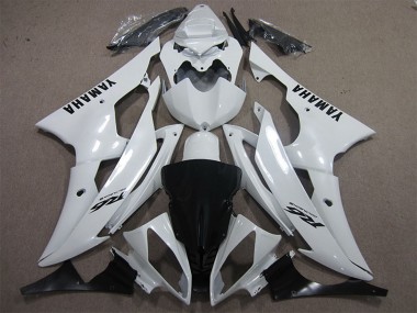 2008-2016 Yamaha YZF R6 Motorcycle Fairings - White Black Decals Canada Suppliers