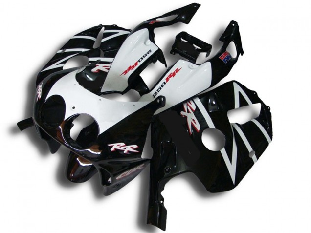 1990-1998 Black White RR CBR250RR Motorcycle Fairings 1990-1998 Black White RR CBR250RR Motorcycle Fairings