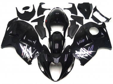 1997-2007 Gloss Black with Silver Decals GSXR 1300 Hayabusa Motorcycle Fairings