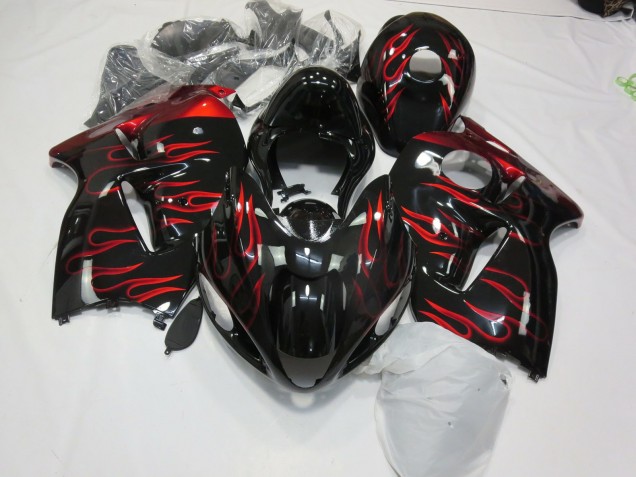 1997-2007 Red Flame GSXR 1300 Hayabusa Motorcycle Fairings 1997-2007 Red Flame GSXR 1300 Hayabusa Motorcycle Fairings