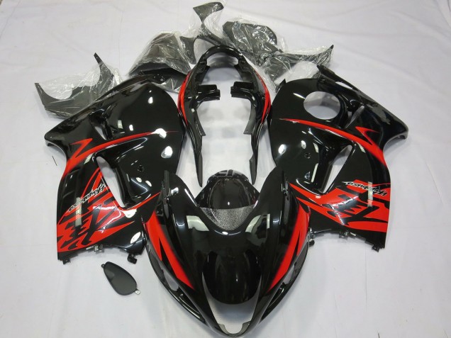 1997-2007 Red and Black GSXR 1300 Hayabusa Motorcycle Fairings