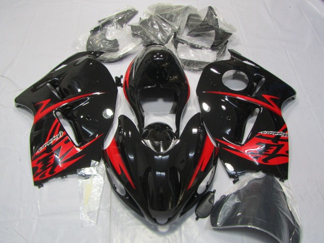 1997-2007 Red and Gloss Black GSXR 1300 Hayabusa Motorcycle Fairings 1997-2007 Red and Gloss Black GSXR 1300 Hayabusa Motorcycle Fairings