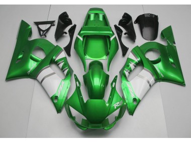 1998-2002 Green & White R6 Motorcycle Fairings