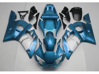 1998-2002 Light Blue & White R6 Motorcycle Fairings