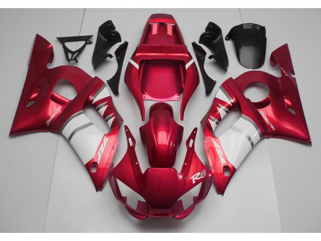 1998-2002 Red & White R6 Motorcycle Fairings 1998-2002 Red & White R6 Motorcycle Fairings