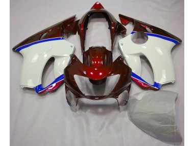 1999-2000 Deep Red and Blue CBR600 F4 Motorcycle Fairings