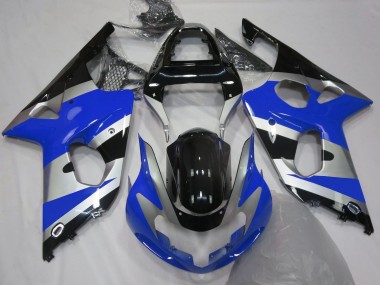 2000-2002 Blue Silver OEM Style GSXR 1000 Motorcycle Fairings