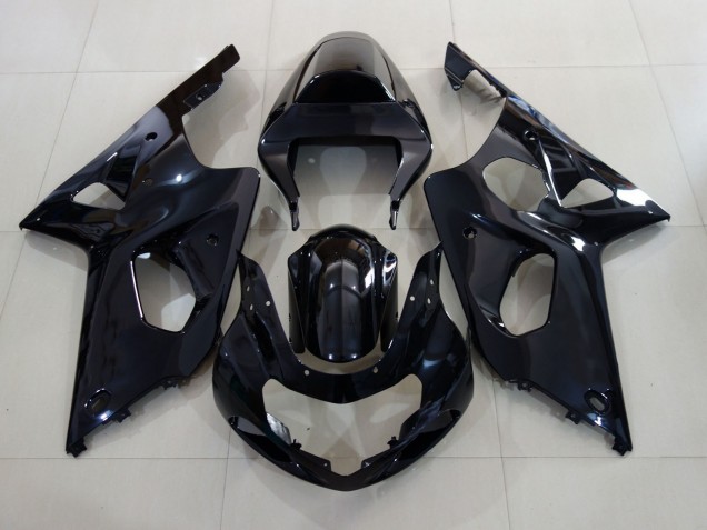 2000-2002 Gloss Black GSXR 1000 Motorcycle Fairings 2000-2002 Gloss Black GSXR 1000 Motorcycle Fairings