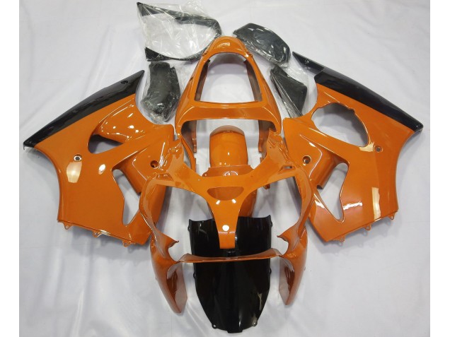 2000-2002 Gloss Orange & Black ZX6R Motorcycle Fairings 2000-2002 Gloss Orange & Black ZX6R Motorcycle Fairings