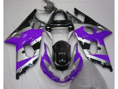 2000-2002 Purple Silver OEM Style GSXR 1000 Motorcycle Fairings