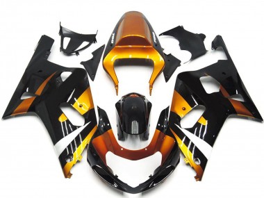 2001-2003 Bronze and Black OEM Style GSXR 600-750 Motorcycle Fairings