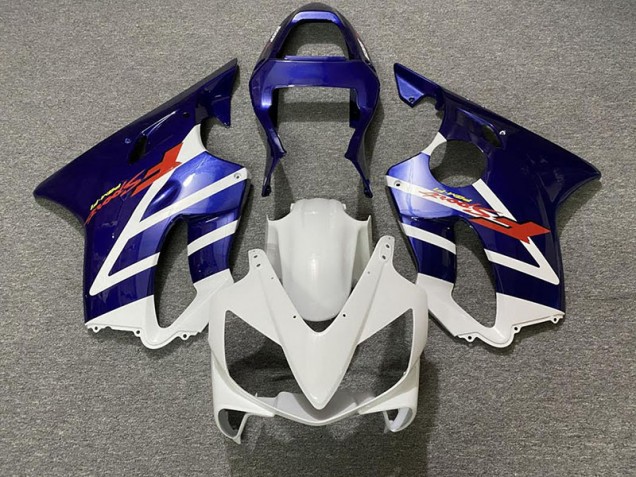 2001-2003 Deep Blue and White CBR600 F4i Motorcycle Fairings 2001-2003 Deep Blue and White CBR600 F4i Motorcycle Fairings