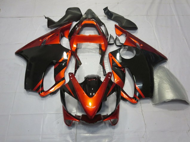 2001-2003 Deep Orange and Black CBR600 F4i Motorcycle Fairings 2001-2003 Deep Orange and Black CBR600 F4i Motorcycle Fairings