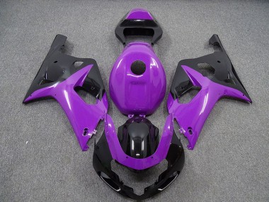 2001-2003 Gloss Purple and Black GSXR 600-750 Motorcycle Fairings