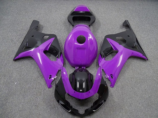 2001-2003 Gloss Purple and Black GSXR 600-750 Motorcycle Fairings 2001-2003 Gloss Purple and Black GSXR 600-750 Motorcycle Fairings