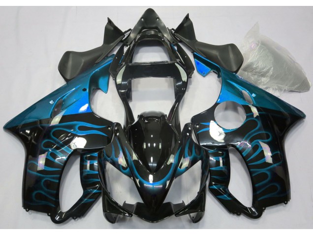 2001-2003 Light Blue Flame CBR600 F4i Motorcycle Fairings 2001-2003 Light Blue Flame CBR600 F4i Motorcycle Fairings