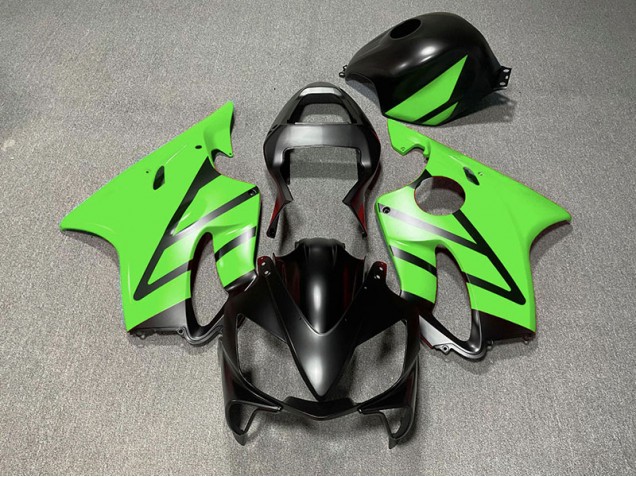 2001-2003 Matte Black and Green CBR600 F4i Motorcycle Fairings 2001-2003 Matte Black and Green CBR600 F4i Motorcycle Fairings