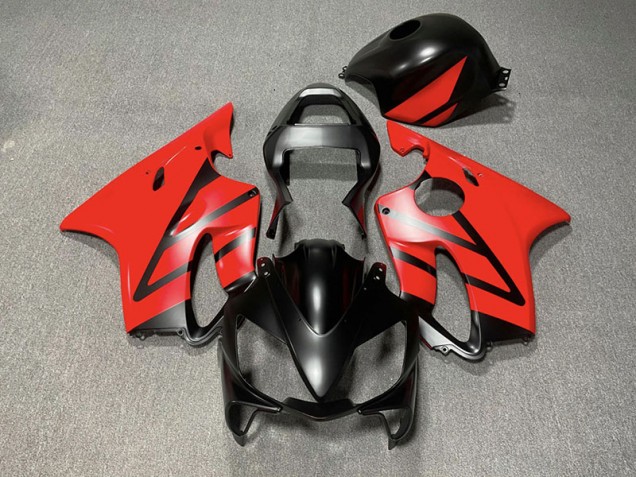 2001-2003 Matte Black and Red CBR600 F4i Motorcycle Fairings 2001-2003 Matte Black and Red CBR600 F4i Motorcycle Fairings