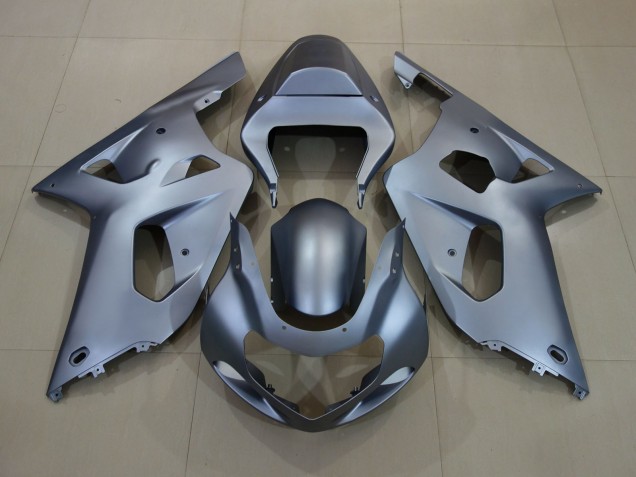 2001-2003 Matte Silver GSXR 600-750 Motorcycle Fairings 2001-2003 Matte Silver GSXR 600-750 Motorcycle Fairings