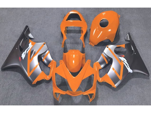 2001-2003 Orange and Matte Silver CBR600 F4i Motorcycle Fairings 2001-2003 Orange and Matte Silver CBR600 F4i Motorcycle Fairings