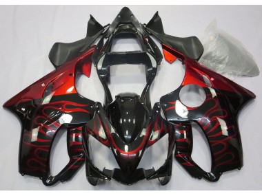2001-2003 Red Flame CBR600 F4i Motorcycle Fairings
