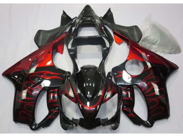 2001-2003 Red Flame CBR600 F4i Motorcycle Fairings