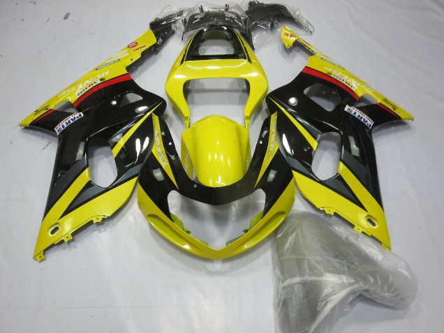 2001-2003 Yellow Black and Grey GSXR 600-750 Motorcycle Fairings 2001-2003 Yellow Black and Grey GSXR 600-750 Motorcycle Fairings