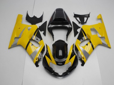 2001-2003 Yellow and Black GSXR 600-750 Motorcycle Fairings
