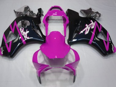 2002-2003 Gloss Black and Pink CBR954RR Motorcycle Fairings