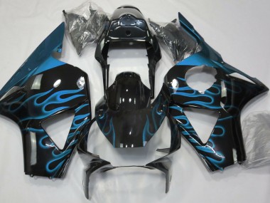 2002-2003 Light Blue Flame CBR954RR Motorcycle Fairings