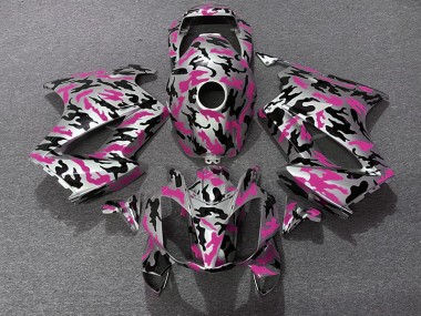 2002-2012 Pink Camo VFR800 Motorcycle Fairings