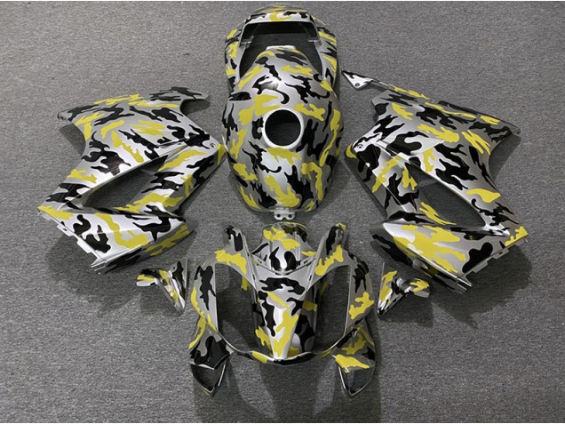 2002-2012 Yellow Camo VFR800 Motorcycle Fairings 2002-2012 Yellow Camo VFR800 Motorcycle Fairings