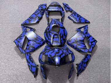 2003-2004 Blue Camo CBR600RR Motorcycle Fairings