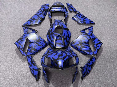 2003-2004 Blue Camo CBR600RR Motorcycle Fairings