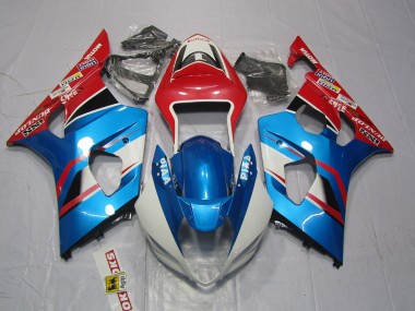 2003-2004 Blue and Red GSXR 1000 Motorcycle Fairings
