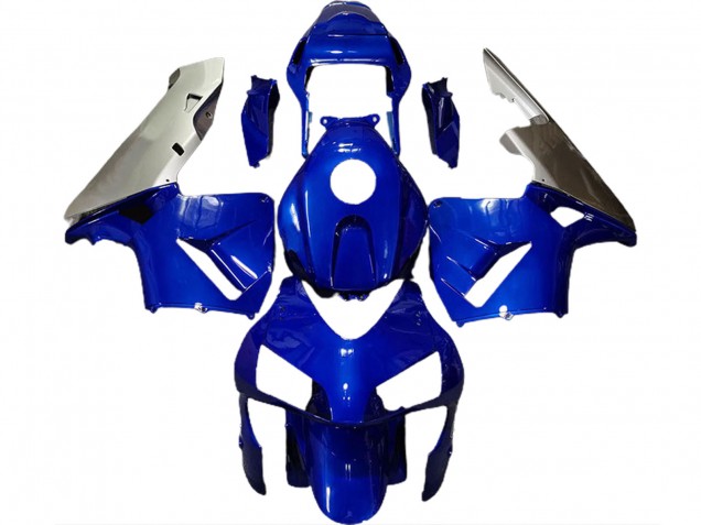 2003-2004 Deep Blue & Silver CBR600RR Motorcycle Fairings 2003-2004 Deep Blue & Silver CBR600RR Motorcycle Fairings
