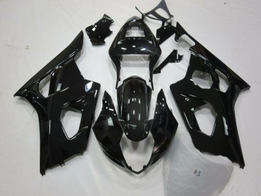 2003-2004 Gloss Black GSXR 1000 Motorcycle Fairings