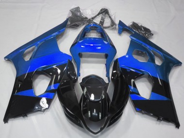 2003-2004 Gloss Blue & Black GSXR 1000 Motorcycle Fairings