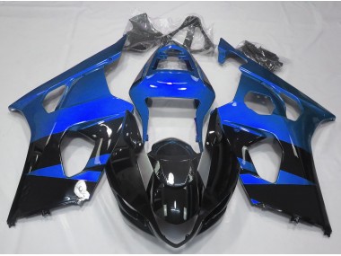 2003-2004 Gloss Blue & Black GSXR 1000 Motorcycle Fairings
