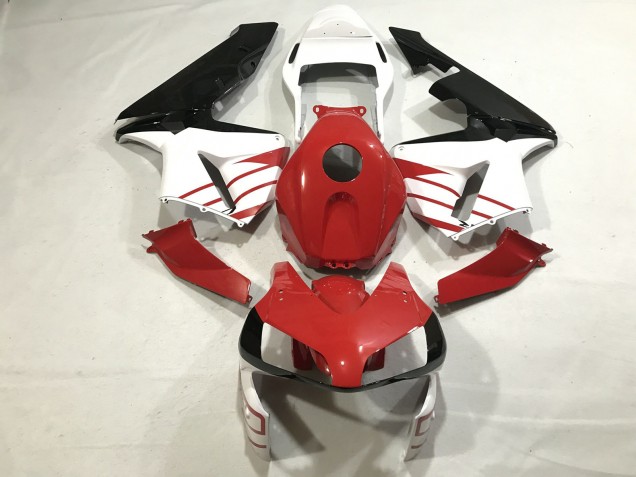 2003-2004 Gloss Red / Matte White CBR600RR Motorcycle Fairings 2003-2004 Gloss Red / Matte White CBR600RR Motorcycle Fairings