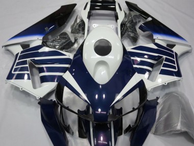 2003-2004 Gloss White & Blue Fade CBR600RR Motorcycle Fairings