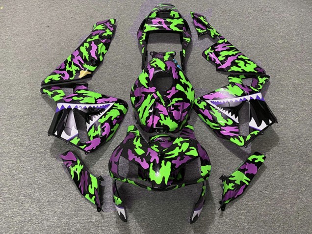 2003-2004 Green and Pink Camo CBR600RR Motorcycle Fairings 2003-2004 Green and Pink Camo CBR600RR Motorcycle Fairings