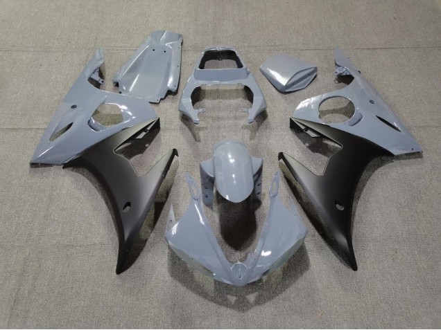 2003-2004 Grey & Matte Black R6 Motorcycle Fairings 2003-2004 Grey & Matte Black R6 Motorcycle Fairings
