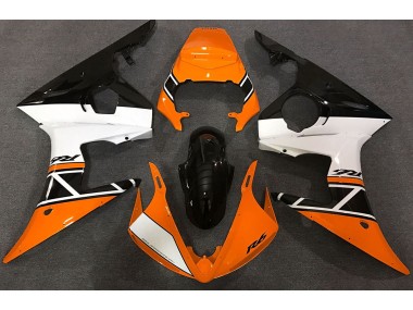 2003-2004 Orange White and Black R6 Motorcycle Fairings