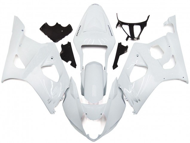 2003-2004 Plain Gloss White Style GSXR 1000 Motorcycle Fairings 2003-2004 Plain Gloss White Style GSXR 1000 Motorcycle Fairings