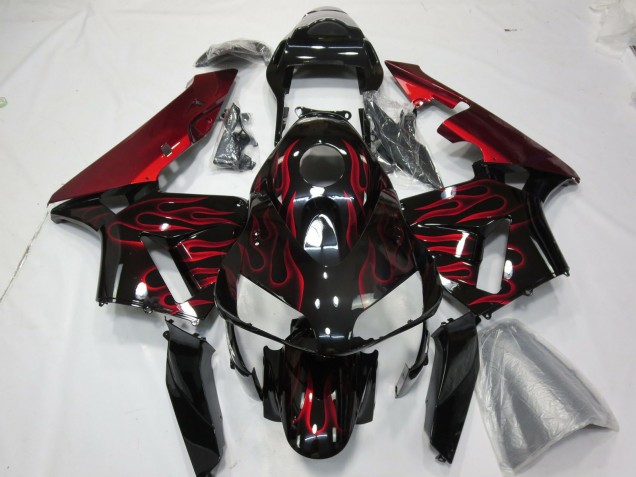 2003-2004 Red Flame CBR600RR Motorcycle Fairings 2003-2004 Red Flame CBR600RR Motorcycle Fairings