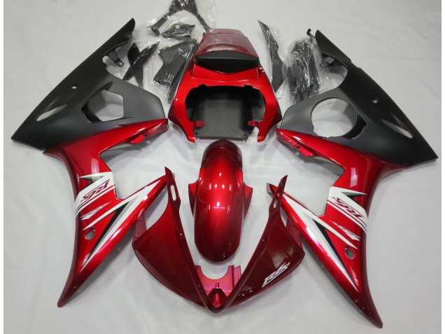 2003-2004 Red & White R6 Motorcycle Fairings 2003-2004 Red & White R6 Motorcycle Fairings