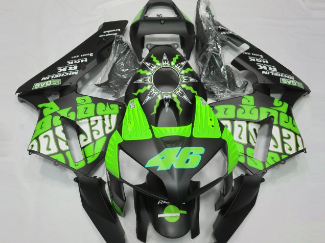 2003-2004 Slime Green Rossi Repsol CBR600RR Motorcycle Fairings 2003-2004 Slime Green Rossi Repsol CBR600RR Motorcycle Fairings
