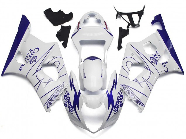 2003-2004 White Corona Custom Style GSXR 1000 Motorcycle Fairings 2003-2004 White Corona Custom Style GSXR 1000 Motorcycle Fairings
