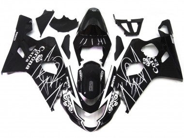 2004-2005 Gloss Black Corona Style GSXR 600-750 Motorcycle Fairings